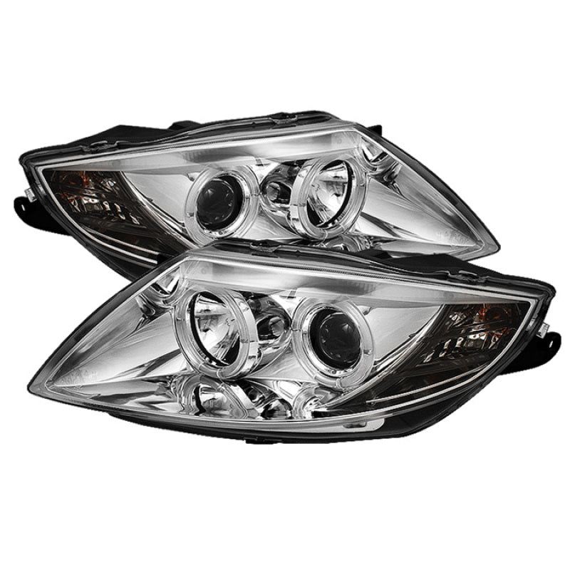 Spyder BMW Z4 03-08 Projector Headlights Halogen Model Only - LED Halo Chrome PRO-YD-BMWZ403-HL-C - Mammoth Racing -