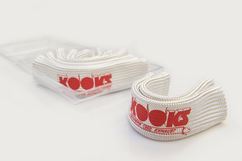 Kooks Universal Spark Plug Sleeve Set - Natural w/Red Logo (Set of 8) - Mammoth Racing -