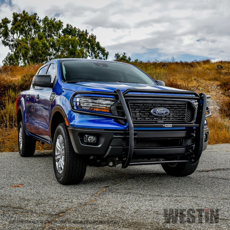 Westin 19-20 Ford Ranger Sportsman Grille Guard - Black - Mammoth Racing -