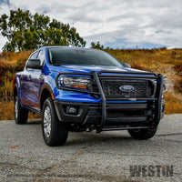 Westin 19-20 Ford Ranger Sportsman Grille Guard - Black - Mammoth Racing -