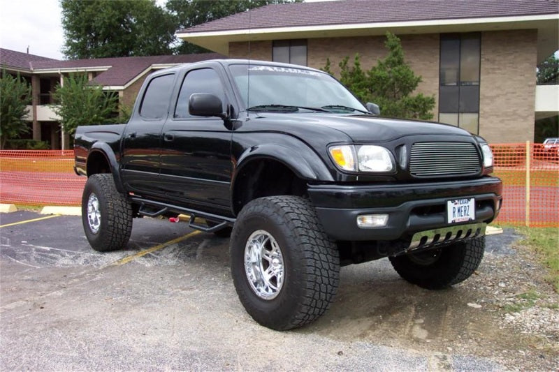 N-Fab Nerf Step 01-04 Toyota Tacoma Double Cab 5ft Bed - Gloss Black - W2W - 3in - Mammoth Racing -