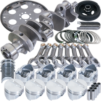 Eagle Chevrolet 350 Balanced 1Pc Rear Seal Rotating Assembly Kit .040 Bore Dome 153 Tooth Flex Plate - Mammoth Racing -