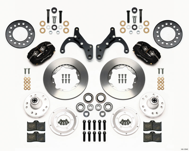 Wilwood Forged Dynalite Front Kit 11.00in 69-70 Impala Drum/Disc 69-82 Vette - Mammoth Racing -