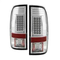 Spyder Ford Super Duty 08-15 LED Tail Lights Chrome ALT-YD-FS07-LED-C - Mammoth Racing -
