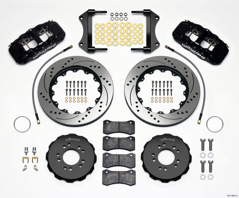 Wilwood Aero6 Front Hat Kit 14.25 Drilled 2014-Up Corvette C7 w/Lines - My Store