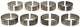 Clevite Chrysler V8 5.7L 6.1L 6.4L Hemi Con Rod Bearing Set - Mammoth Racing -