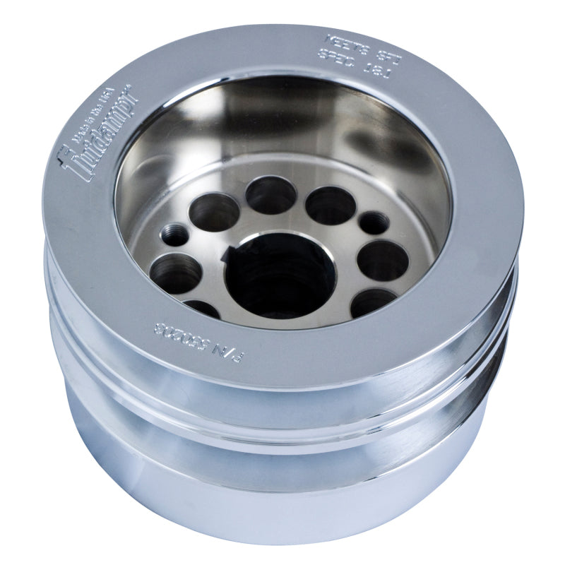 Fluidampr Ford 8BA Flat Head Wide Belt Steel Internally Balanced Damper - Mammoth Racing -