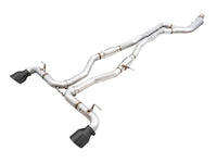 AWE 2020 Toyota Supra A90 Resonated Track Edition Exhaust - 5in Diamond Black Tips - Mammoth Racing -