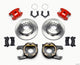 Wilwood D154 P/S Park Brake Kit Red Mopar/Dana 2.36in Off w/Snap Ring Brng - Mammoth Racing -