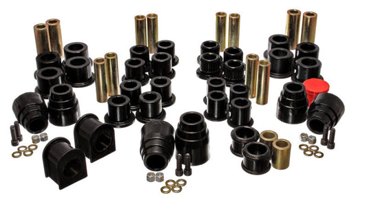 Energy Suspension 00-04 Ford Excursion 4WD Black Hyper-flex Master Bushing Set - My Store