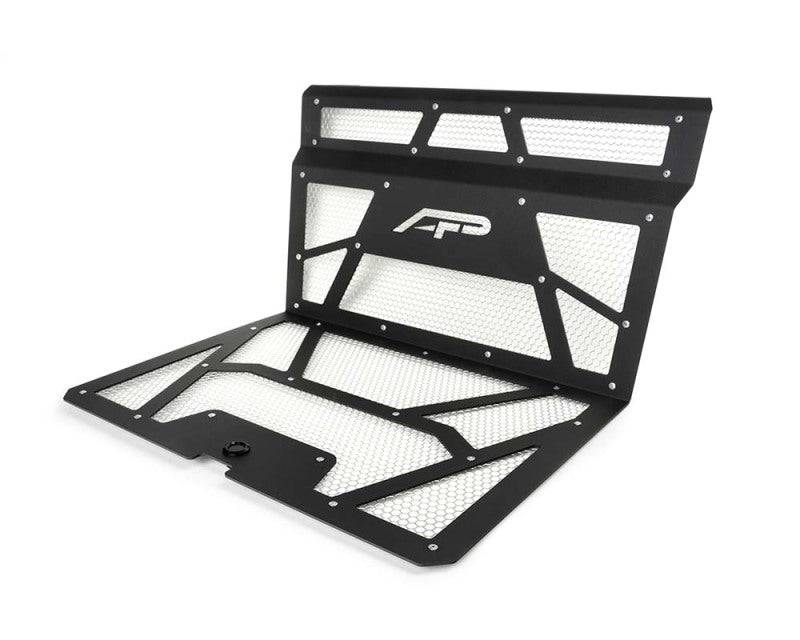 Agency Power 14-18 Polaris RZR XP 1000/XP Turbo Vented Engine Cover - Matte Black/Raw Alum. Mesh - My Store