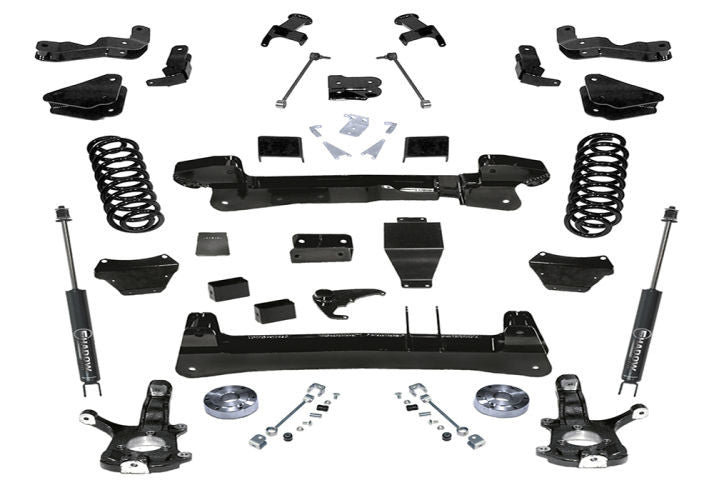 Superlift 00-06 Chevy Tahoe/GMC Yukon 4WD 6in Lift Kit - Knuckle Kit w/ Superlift Shocks - Mammoth Racing -