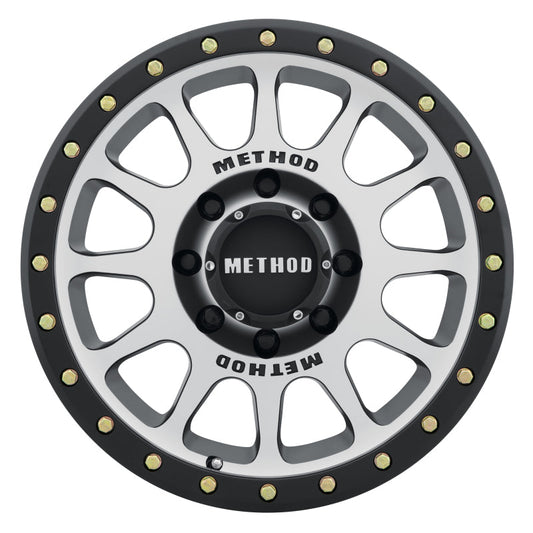 Method Mr305 NV 17x8.5 0mm Offset 8x170 130.81mm CB Machined/Black Street Loc Wheel