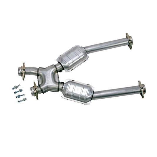 BBK 96-04 Mustang 4.6 GT / Cobra Short Mid X Pipe w Catalytic Converters 2-1/2 For Long Tube Headers - My Store