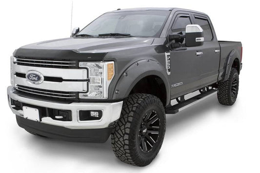 Bushwacker 17-18 Ford F-250 Super Duty Pocket Style Flares 4pc - Oxford White - Mammoth Racing -