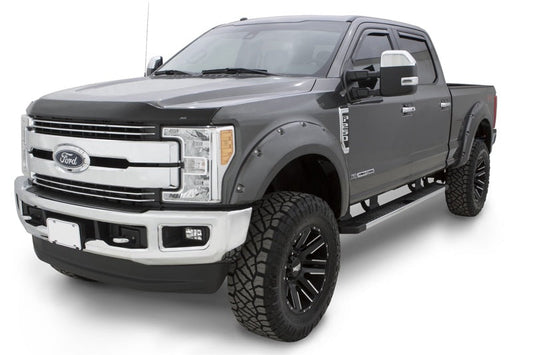 Bushwacker 17-18 Ford F-250 Super Duty Pocket Style Flares 4pc - Ingot Silver - My Store
