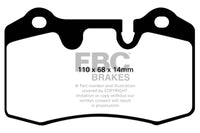 EBC 04-12 Aston Martin DB9 5.9 Redstuff Rear Brake Pads - My Store