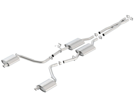 Borla 15-16 Dodge Charger 3.6L V6 S-Type Cat Back Exhaust (Uses Factory Valence) - My Store