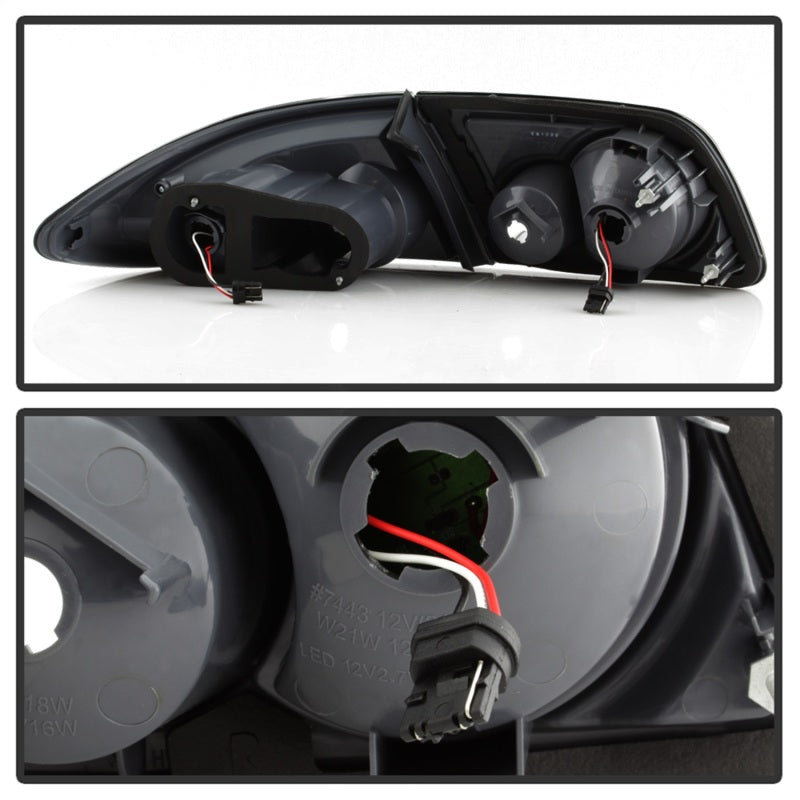 xTune Mazda 6 03-08 4/5DR (Not Fit Wagon) LED Tail Lights - Black (ALT-ON-M603-LED-BK) - Mammoth Racing -