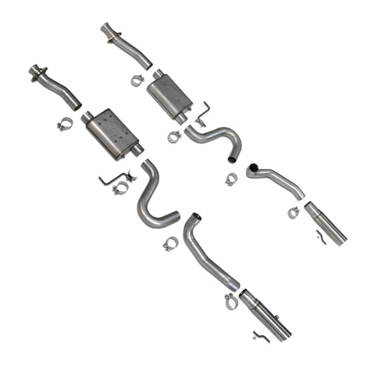 BBK 86-04 Mustang Cat Back Kit Varitune Mufflers Stainless Steel Tips - Mammoth Racing -