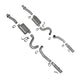 BBK 86-04 Mustang Cat Back Kit Varitune Mufflers Stainless Steel Tips - Mammoth Racing -