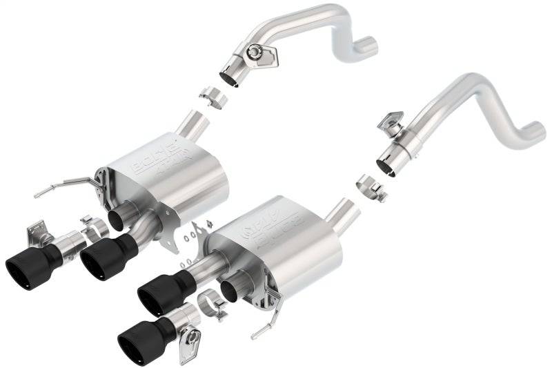 Borla 14-18 C7 Corvette Stingray Axle-Back ATAK Exhaust 2.75in To Muffler Dual 2.75in Out 4.25in Tip - Mammoth Racing -