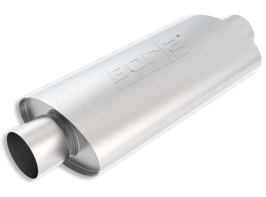 Borla XR-1 Racing Sportsman 3.5in. Outlet / 3.5in Inlet Oval Muffler - 5in Diameter x 15in Length - Mammoth Racing -