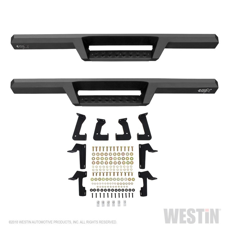 Westin/HDX 07-17 Jeep Wrangler 2Dr Drop Nerf Step Bars - Textured Black - Mammoth Racing -