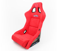 NRG FRP Bucket Seat ULTRA Edition - Large (Red Alcantara/Gold Glitter Back) - My Store