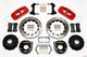 Wilwood Aero4 Rear P-Brake Kit 14.00in Drilled Red Small Ford 2.50in Offset - Mammoth Racing -