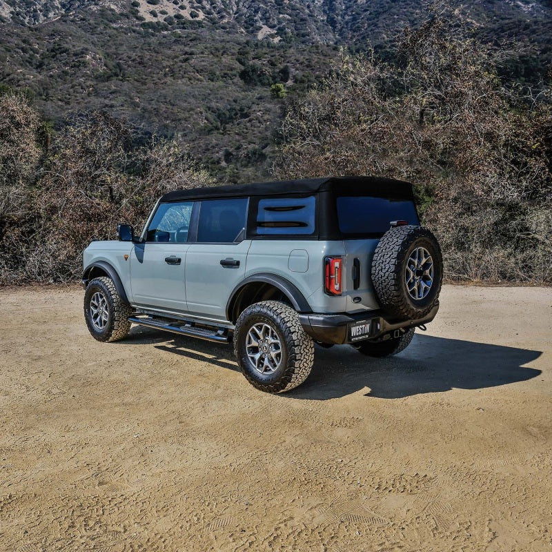 Westin 21-22 Ford Bronco (4-Door) PRO TRAXX 5 Oval Nerf Step Bars - Textured Black - Mammoth Racing -