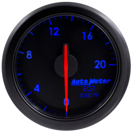 Autometer Airdrive 2-1/16in EGT Gauge 0-2000 Degrees F - Black - My Store