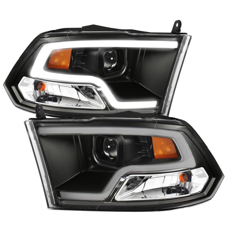 ANZO 09-18 Dodge Ram 1500 Plank Style Projector Headlights Black w/ Halo - My Store