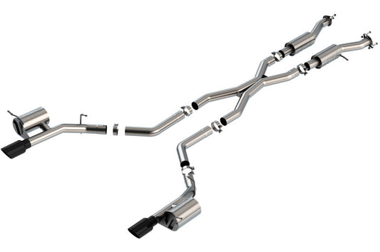 Borla 2021+ Dodge Durango SRT Hellcat 6.2L V8 AWD S-Type Cat-Back Exhaust System - Black Chrome Tips - My Store