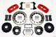 Wilwood Aero4 Rear P-Brake Kit 14.00in Drill Red 58-64 Olds/Pontiac Ends 2.81in Offset - Mammoth Racing -