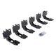 Go Rhino 19-22 Ram 1500 Crew Cab 4DR Mounting Brackets (V-Series V3/rb10 Slim/RB20 Slim) - Tex. Blk - Mammoth Racing -