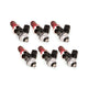 Injector Dynamics Id1050x Injectors 11mm (Red) Adaptors S2K Lower (Set of 6) - Mammoth Racing -