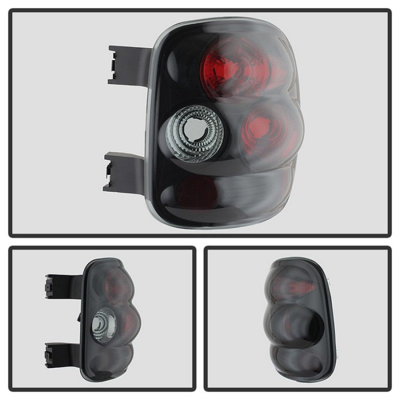 Spyder Chevy Silverado Stepside 99-04 Euro Style Tail Lights Black Smoke ALT-YD-CS99STS-BSM - Mammoth Racing -