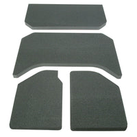 DEI 11-18 Jeep Wrangler JK 4-Door Headliner Black 4 Piece - Mammoth Racing -