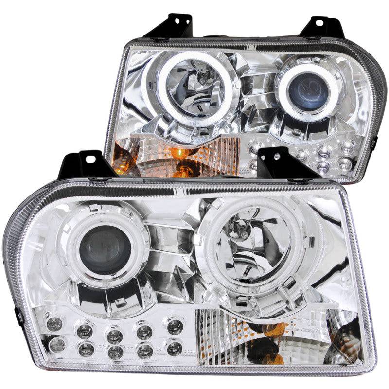 ANZO 2005-2010 Chrysler 300 Projector Headlights w/ Halo Chrome - My Store