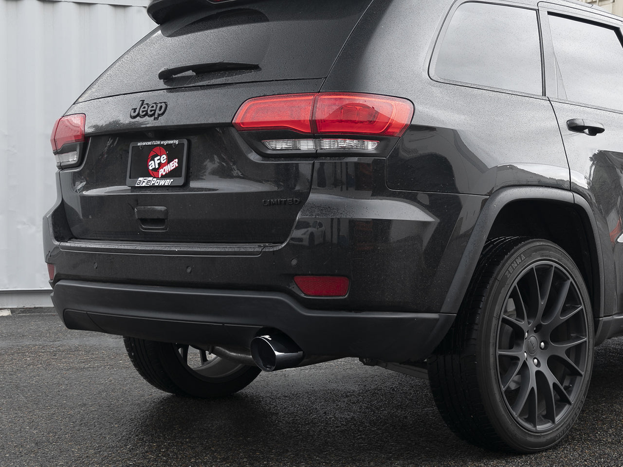 aFe Large Bore HD 3in 304 SS Cat-Back Exhaust w/ Polished Tips 14-19 Jeep Grand Cherokee V6-3.6L - Mammoth Racing -