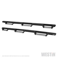 Westin/HDX 17-18 Ford F-250/350 Crew Cab (6.75ft Bed) Stainless Drop Nerf Step Bars - Textured Black - Mammoth Racing -