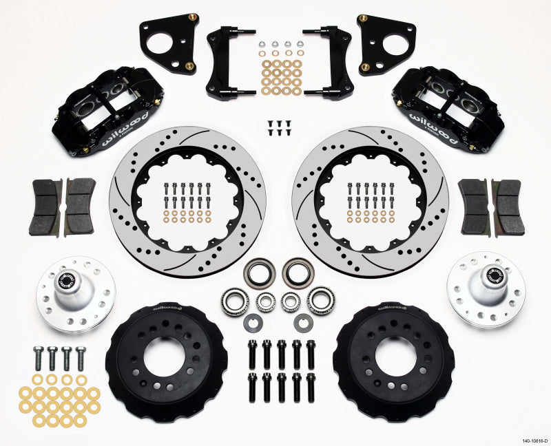 Wilwood Narrow Superlite 6R Front Hub Kit 14.00in Drilled 62-72 CDP B & E Body-Drum - Mammoth Racing -