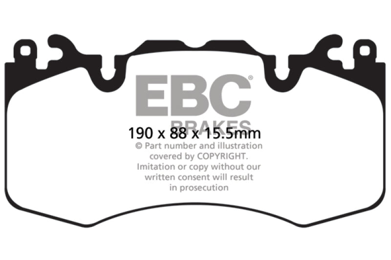 EBC 13+ Land Rover Range Rover 3.0 Supercharged Greenstuff Front Brake Pads - My Store