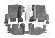 BedRug 97-06 Jeep TJ Front 3pc BedTred Floor Kit w/o Center Console - Incl Heat Shields (S/O Only) - My Store