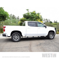 Westin 2019 Chevrolet Silverado/Sierra 1500 CC (5.5ft) PRO TRAXX 5 WTW Oval Nerf Step Bars - Black - Mammoth Racing -