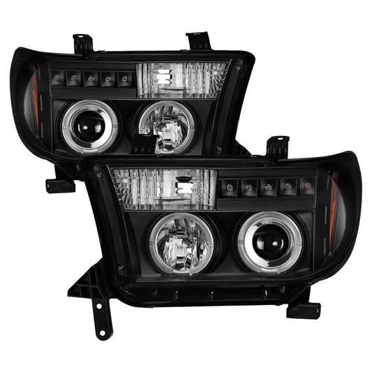 Spyder Toyota Tundra 07-133 Projector Headlights LED Halo LED Blk PRO-YD-TTU07-HL-BK - Mammoth Racing -