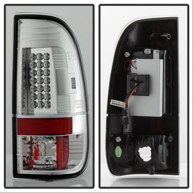 Spyder Ford F150 side 97-03/F250/350/450 Super Duty 99-07 LED Tail Lights Chrm ALT-YD-FF15097-LED-C - Mammoth Racing -