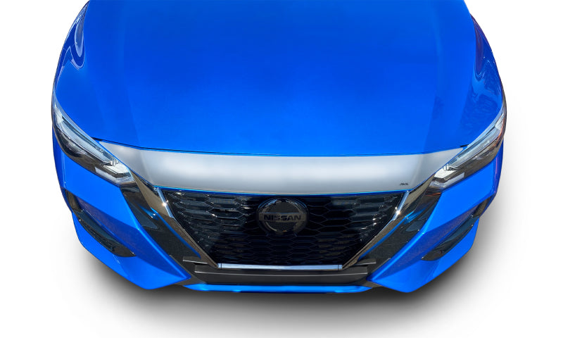 AVS 20-22 Nissan Sentra Aeroskin Low Profile Hood Shield - Chrome - Mammoth Racing -