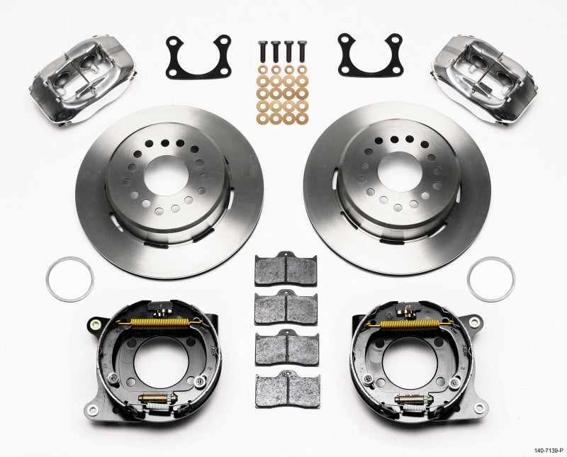 Wilwood Forged Dynalite P/S Park Brake Kit Polished Big Ford 2.36in Offset - My Store